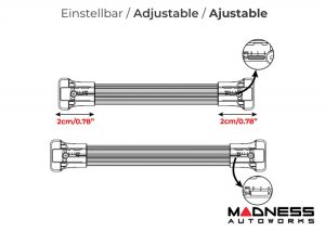 Volkswagen ID. Buzz Roof Rack Cross Bars - Silver - for OEM Roof Rails